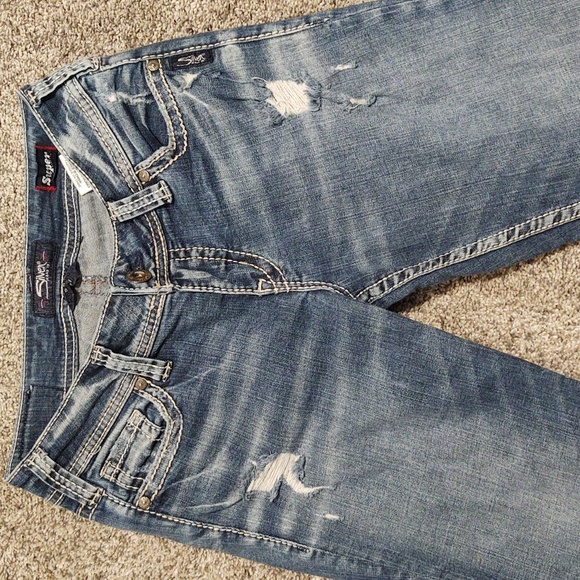 Silver Suki Women's Boot Cut Jeans Size 27W / 33L - Picture 4 of 8